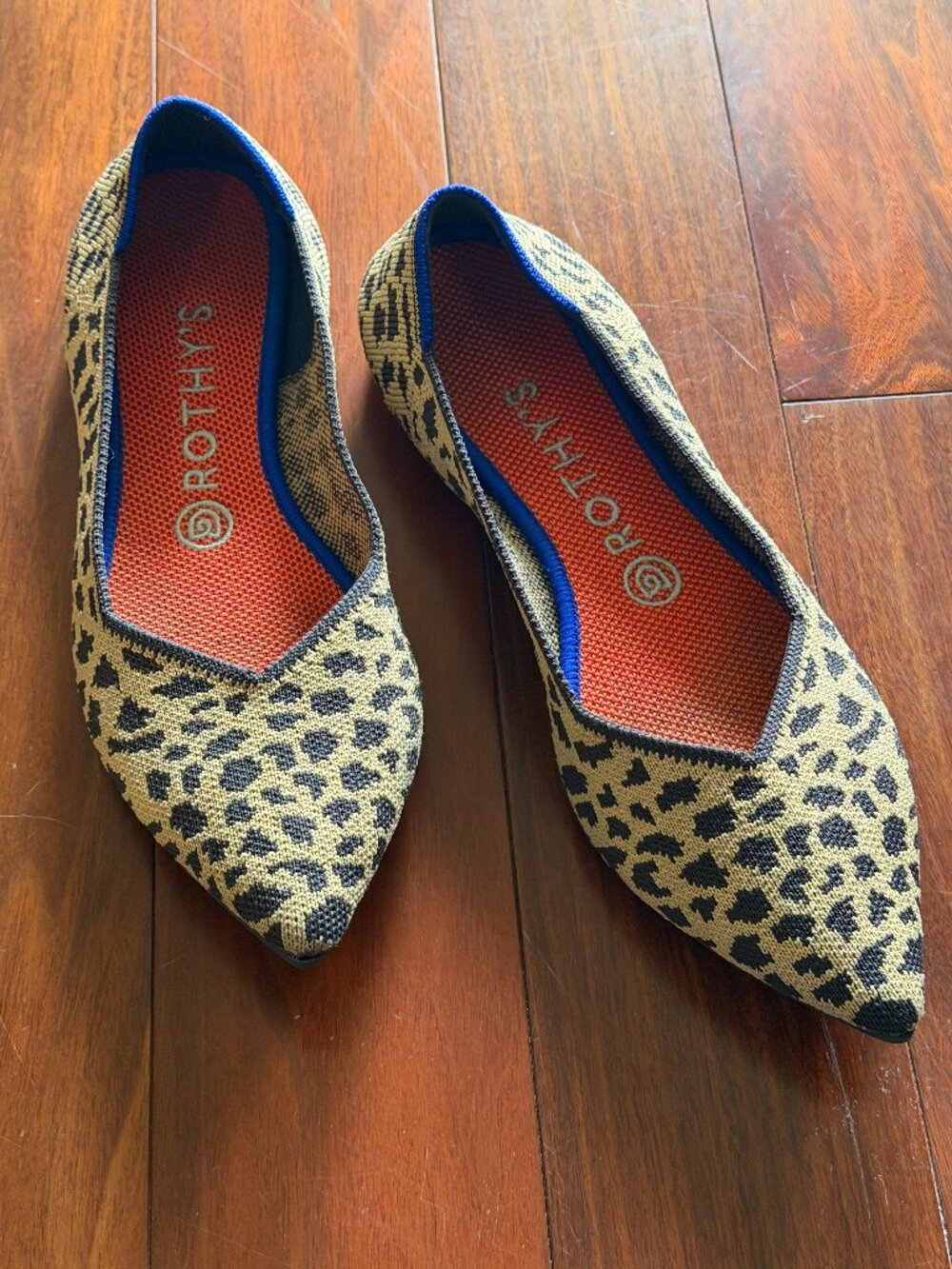 Rothy's Leopard Print The Point Ballet Flats 8.5
